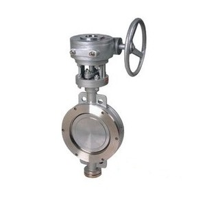 Butterfly valve clamped with stainless steel