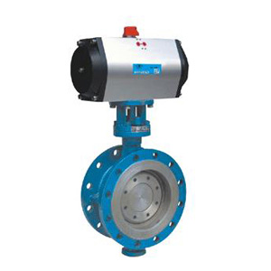 Pneumatic Flanged Hard Sealed Butterfly Valve