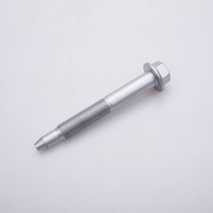 Hexagonal flange bolt with guide